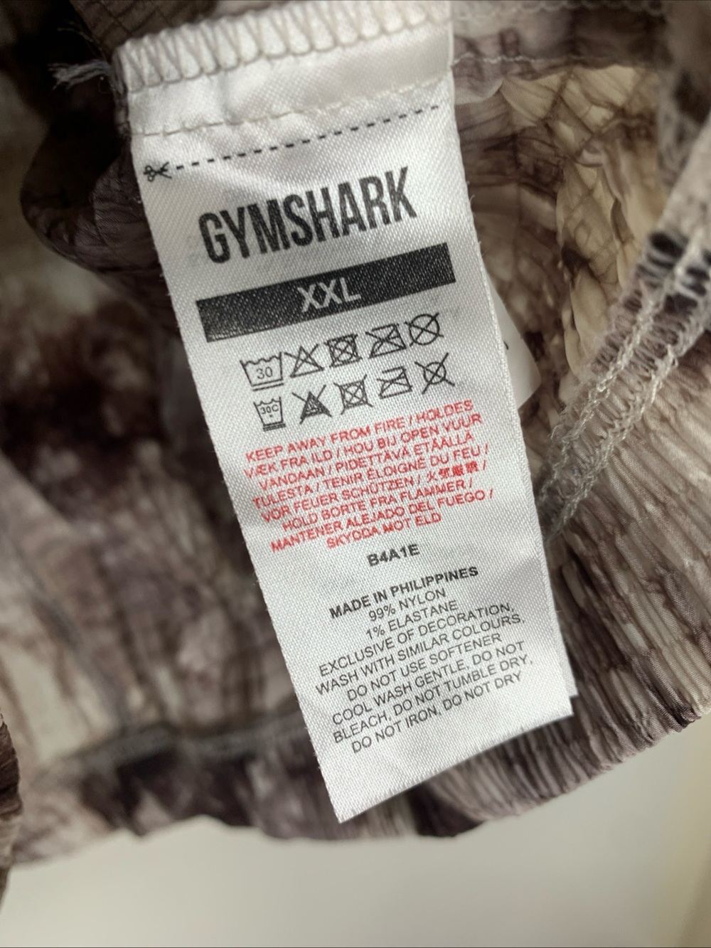 Gymshark Elevate Woven Jacket Womens XXL Cement Brown Spray Dye New without Tag - Picture 11 of 14